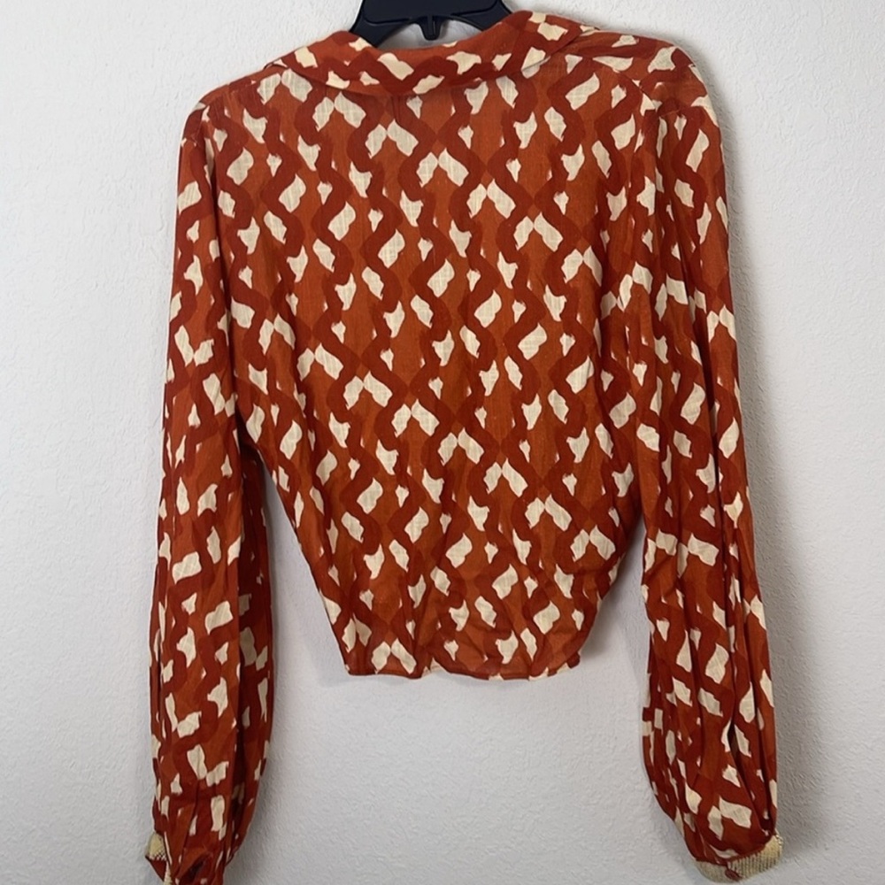 Zara beaded cuff cropped blouse - Picture 6 of 6